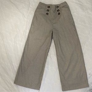 SANCTUARY Plaid Gingham Trousers